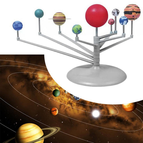 Solar System Nine Planets Planetarium DIY Model Kit Painting Science Out Space Toy Astronomy Project Early Educational Gift